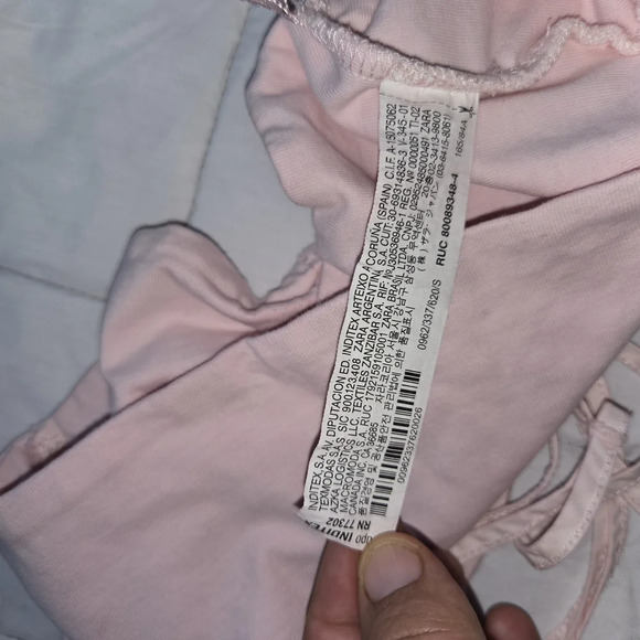 ZARA Pink Tube Top Size S - Picture 4 of 5